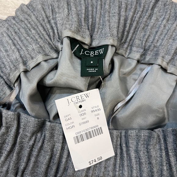 J Crew Grey Skirt NWT Size 8 - Picture 2 of 2
